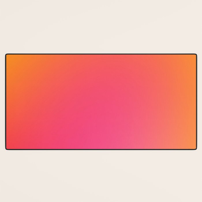 Glowy Orange And Pink Gradient Desk Mat Gallery Image 3