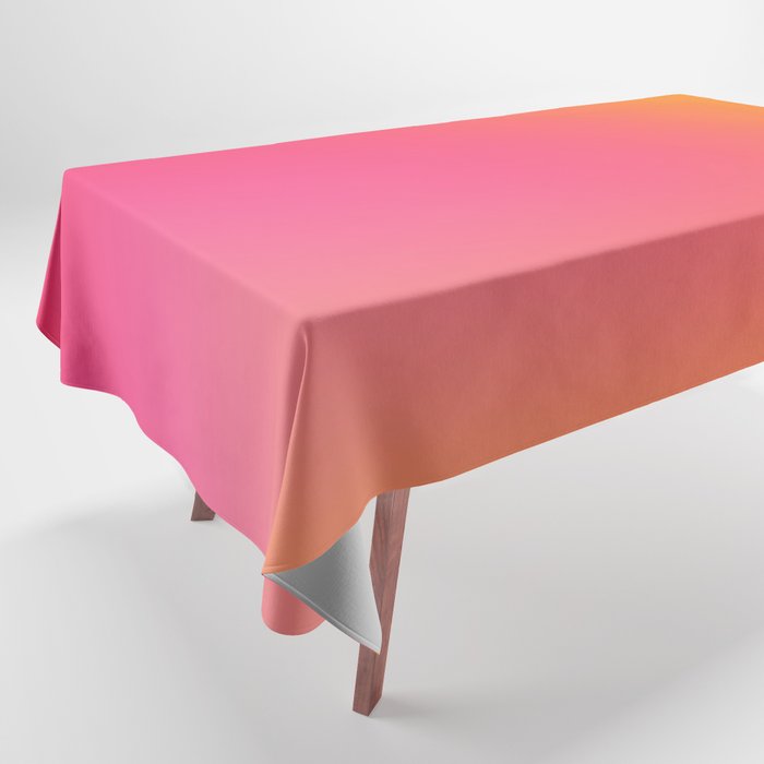 Glowy Orange And Pink Gradient Tablecloth Gallery Image 1