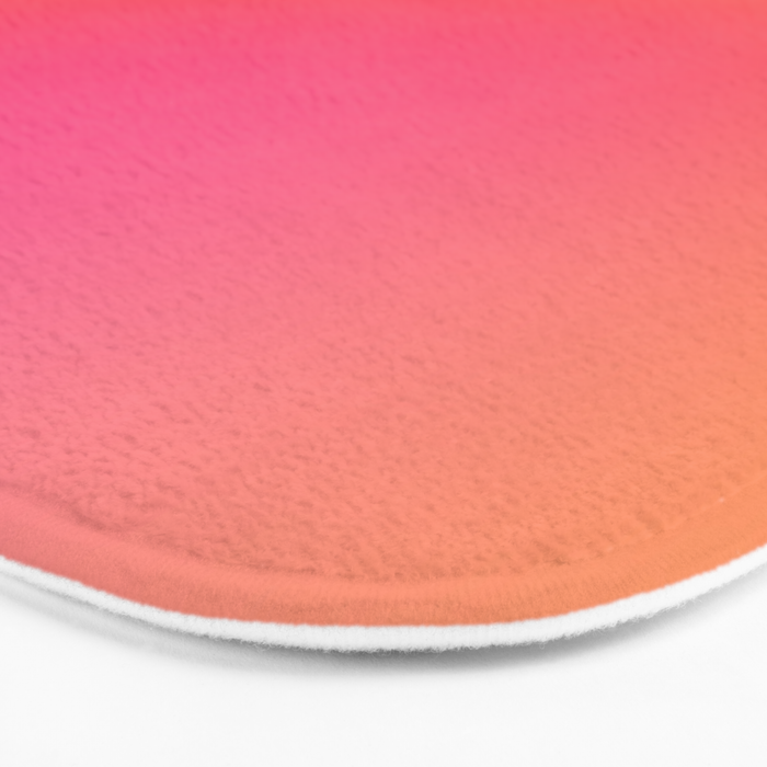 Glowy Orange And Pink Gradient Bath Mat Gallery Image 3