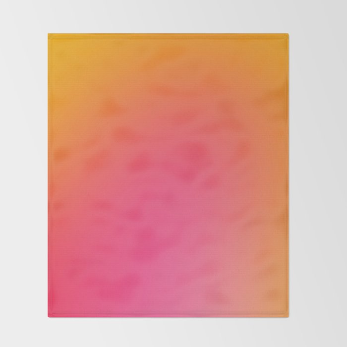 Glowy Orange And Pink Gradient Throw Blanket Gallery Image 2