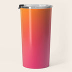 Glowy Orange And Pink Gradient Travel Mug Gallery Image 3