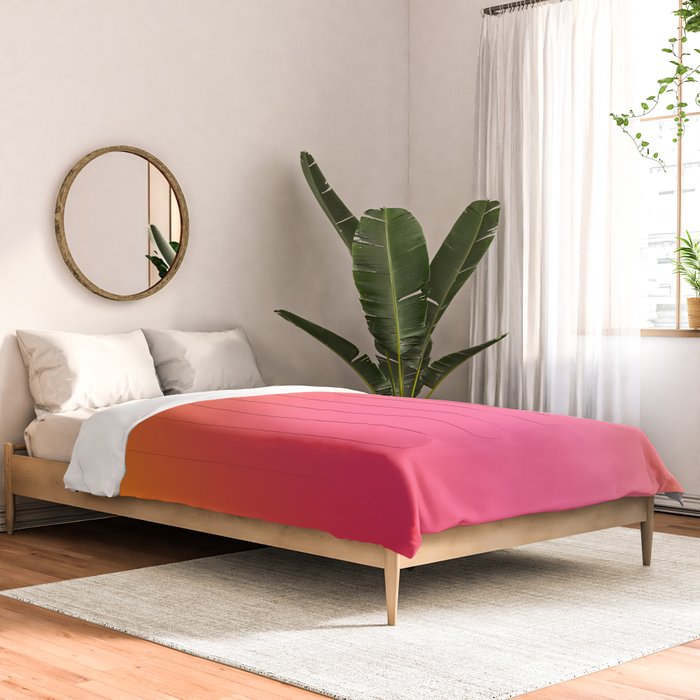 Glowy Orange And Pink Gradient Comforter Gallery Image 2