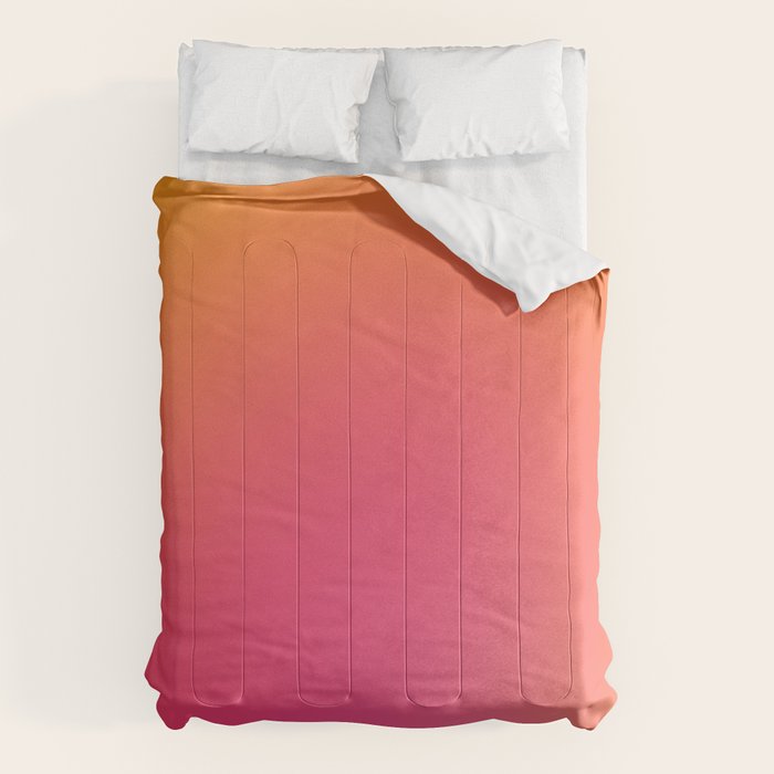 Glowy Orange And Pink Gradient Comforter Gallery Image 6