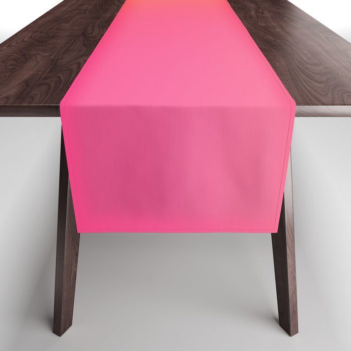 Glowy Orange And Pink Gradient Table Runner Gallery Image 1