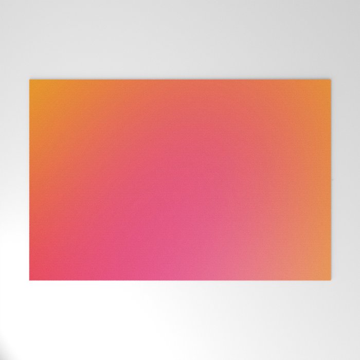Glowy Orange And Pink Gradient Welcome Mat Gallery Image 1