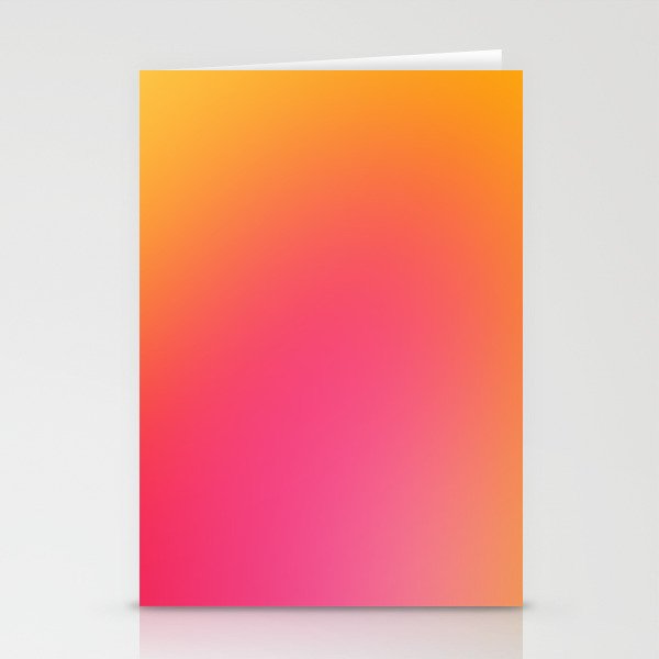 Glowy Orange And Pink Gradient Stationery Card Gallery Image 1
