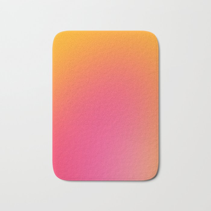Glowy Orange And Pink Gradient Bath Mat Gallery Image 1