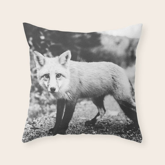 CURIOUS FOX III Throw Pillow Gallery Image 6
