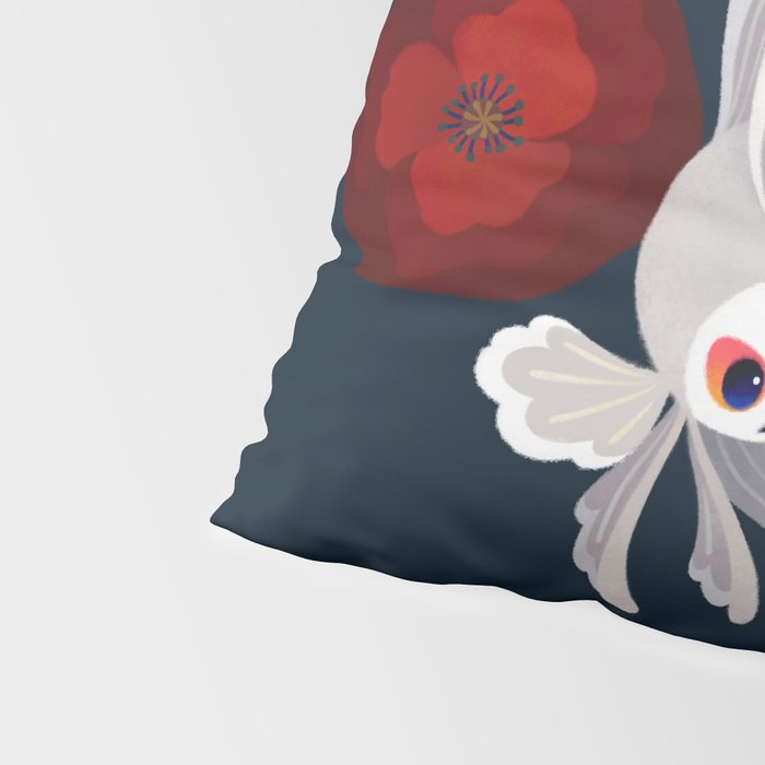 Bettas and Poppies Pillow Sham Gallery Image 4