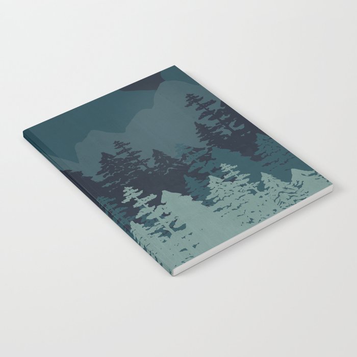 Mountain Range, Blue Mountains, Forest, Nature, Silhouette, National Park Notebook Gallery Image 2