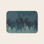 Mountain Range, Blue Mountains, Forest, Nature, Silhouette, National Park Bath Mat Gallery Image 1