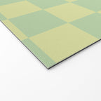 Pistachio Cream x Cool Pistachio Mixed Checker Welcome Mat Gallery Image 2