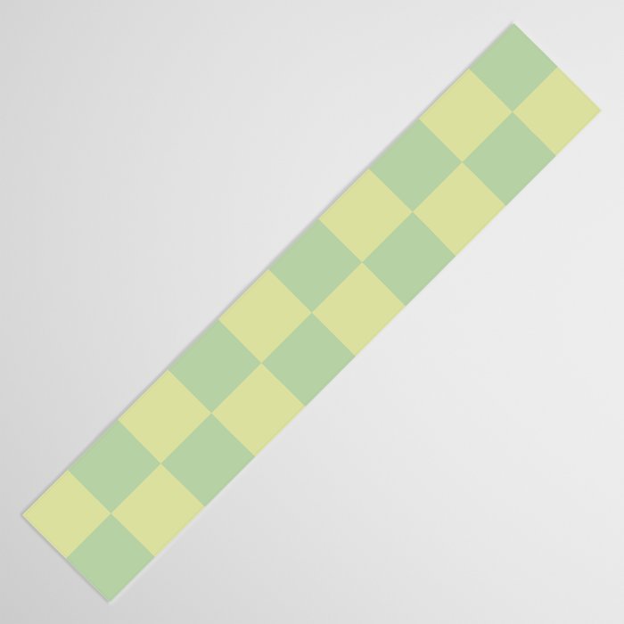 Pistachio Cream x Cool Pistachio Mixed Checker Table Runner Gallery Image 3