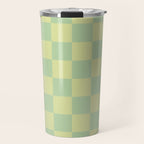 Pistachio Cream x Cool Pistachio Mixed Checker Travel Mug Gallery Image 1