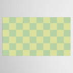 Pistachio Cream x Cool Pistachio Mixed Checker Tablecloth Gallery Image 2