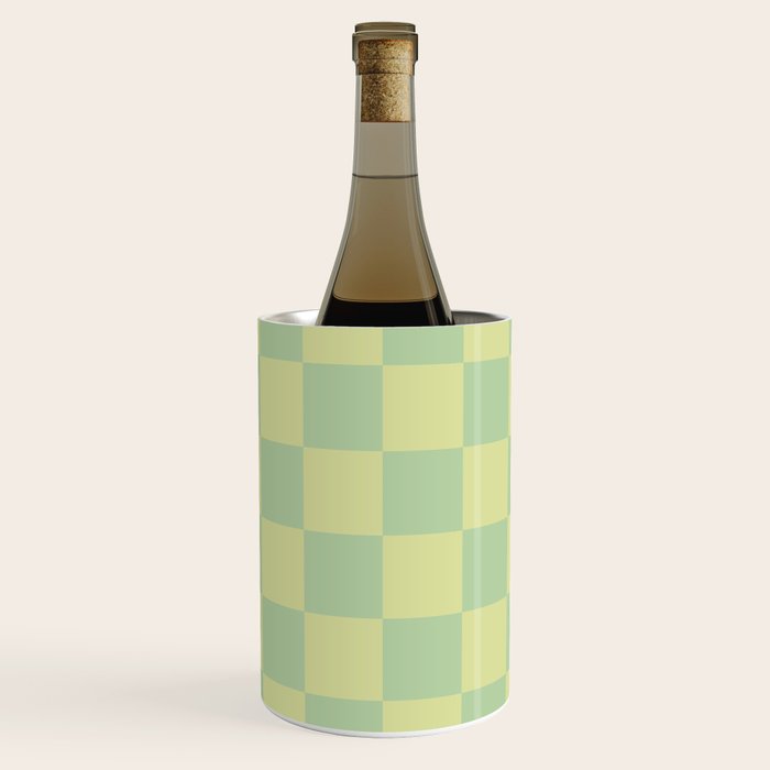 Pistachio Cream x Cool Pistachio Mixed Checker Wine Chiller Gallery Image 1