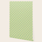Pistachio Cream x Cool Pistachio Mixed Checker Wallpaper Gallery Image 2
