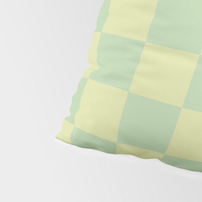Pistachio Cream x Cool Pistachio Mixed Checker Pillow Sham Gallery Image 4