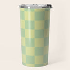 Pistachio Cream x Cool Pistachio Mixed Checker Travel Mug Gallery Image 2