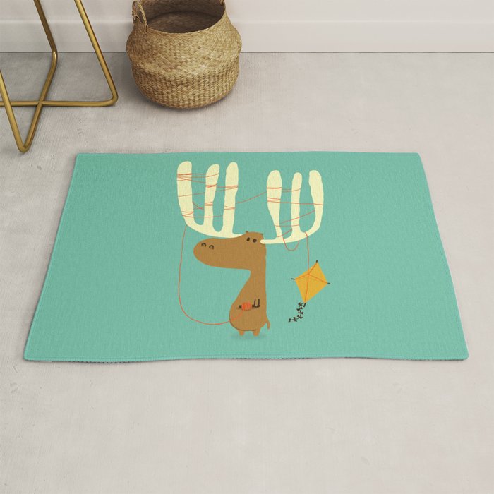 A moose ing Rug Gallery Image 1
