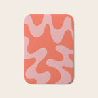 Wavy Land - Pink And Red Bath Mat Gallery Image 1