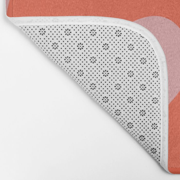 Wavy Land - Pink And Red Bath Mat Gallery Image 2