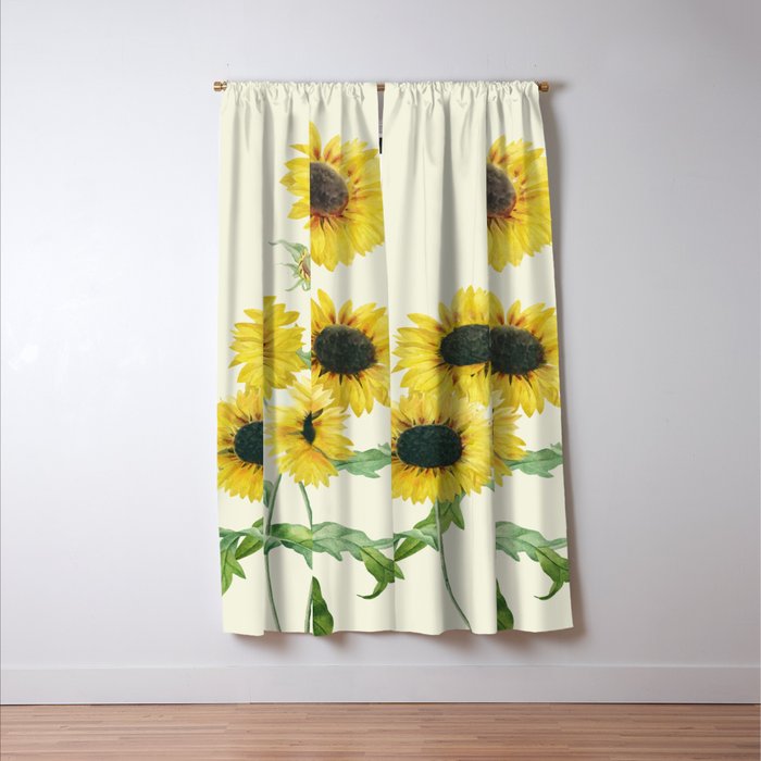Sunflowers Window Curtain Gallery Image 3