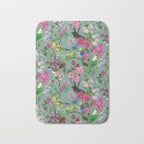 Birds and Blooms Chinoiserie {Duck Egg} Bath Mat Gallery Image 1