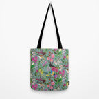 Birds and Blooms Chinoiserie {Duck Egg} Tote Bag Gallery Image 2