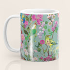 Birds and Blooms Chinoiserie {Duck Egg} Coffee Mug Gallery Image 3