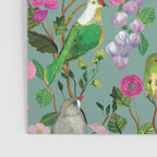 Birds and Blooms Chinoiserie {Duck Egg} Poster Gallery Image 3