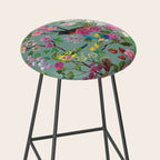 Birds and Blooms Chinoiserie {Duck Egg} Stool Gallery Image 2