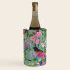 Birds and Blooms Chinoiserie {Duck Egg} Wine Chiller Gallery Image 1