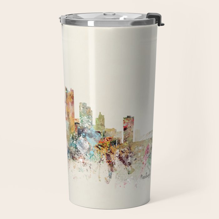 pittsburgh pennsylvania skyline Travel Mug Gallery Image 2