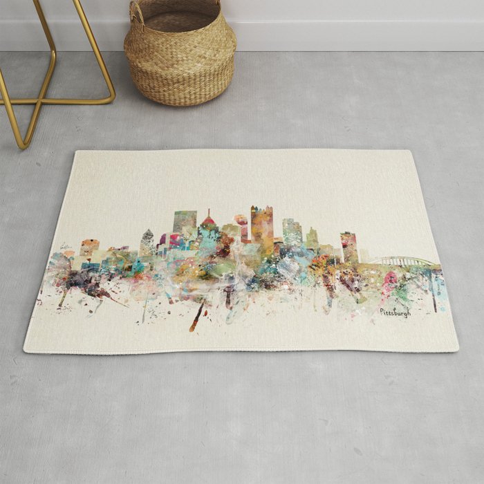 pittsburgh pennsylvania skyline Rug Gallery Image 1