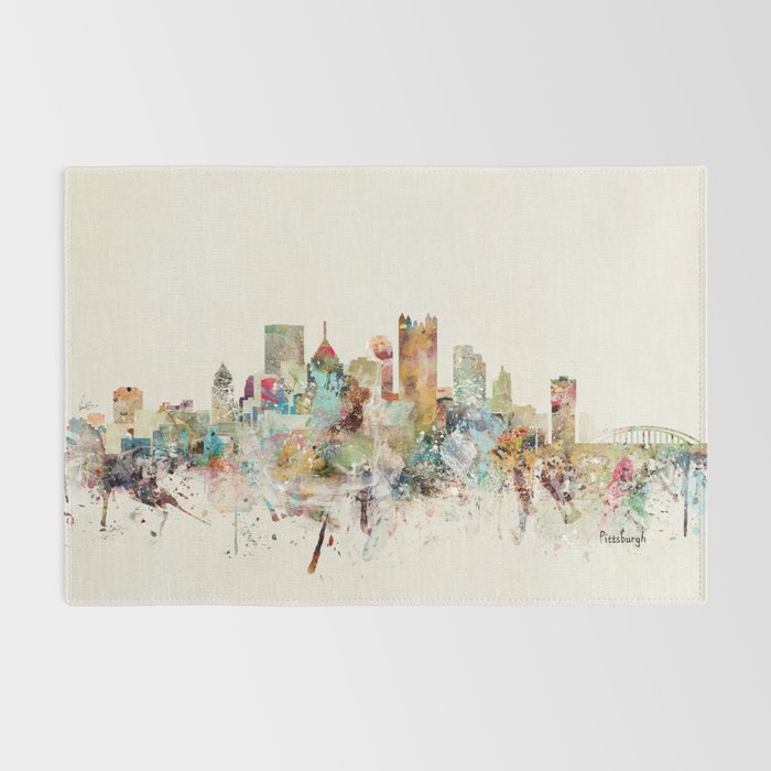 pittsburgh pennsylvania skyline Rug Gallery Image 2