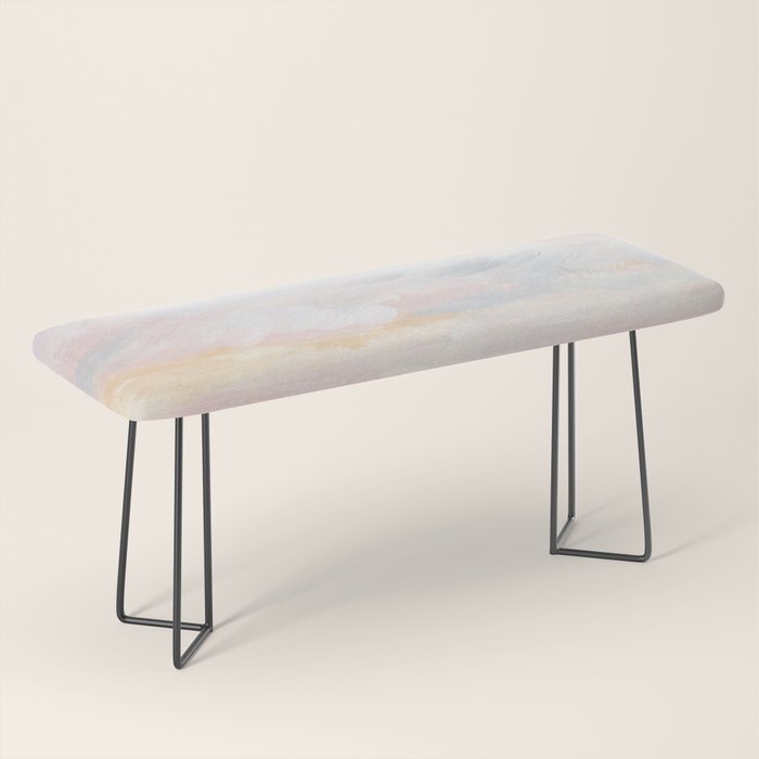 You Are My Sunshine - Gray Pastel Ocean Seascape Bench Gallery Image 1