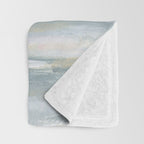 You Are My Sunshine - Gray Pastel Ocean Seascape Throw Blanket Gallery Image 3