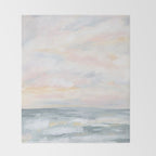 You Are My Sunshine - Gray Pastel Ocean Seascape Throw Blanket Gallery Image 2
