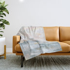 You Are My Sunshine - Gray Pastel Ocean Seascape Throw Blanket Gallery Image 1