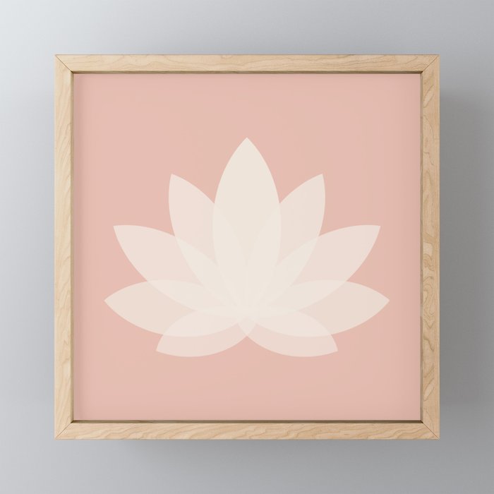 Lotus Flower Minimalism XVI Mini Art Print Gallery Image 1