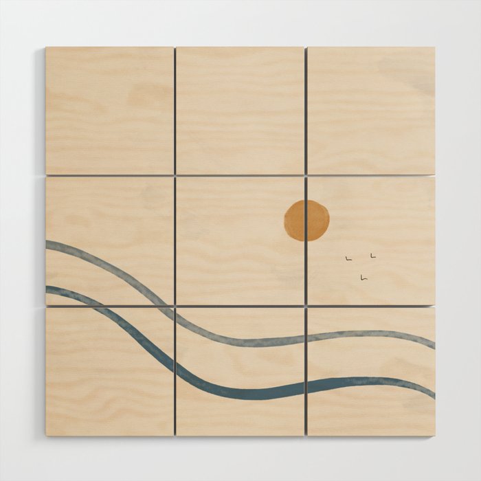 Highway to Sunrise Wood Wall Art Gallery Image 1
