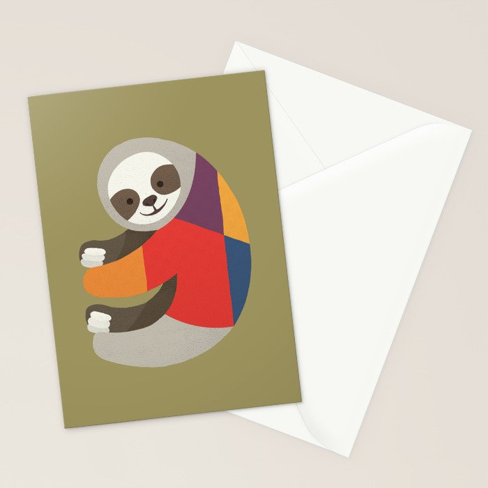 Sloth Stationery Card Gallery Image 2