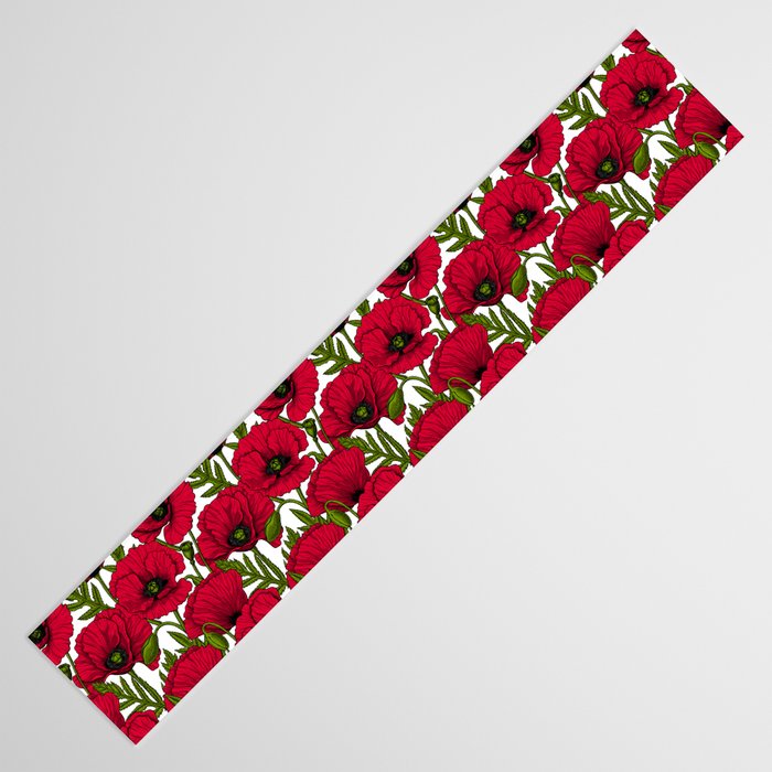 Red Poppy garden 2 Table Runner Gallery Image 3