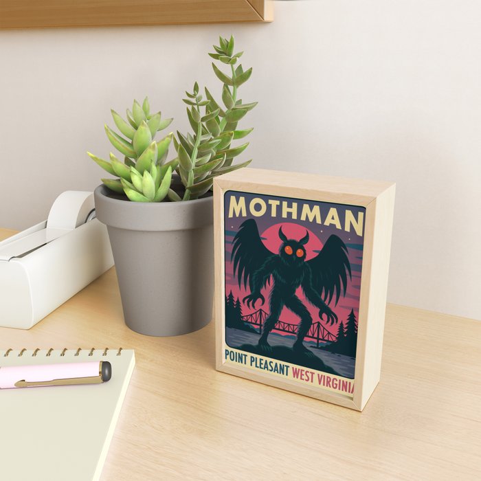 Mothman Mini Art Print Gallery Image 2