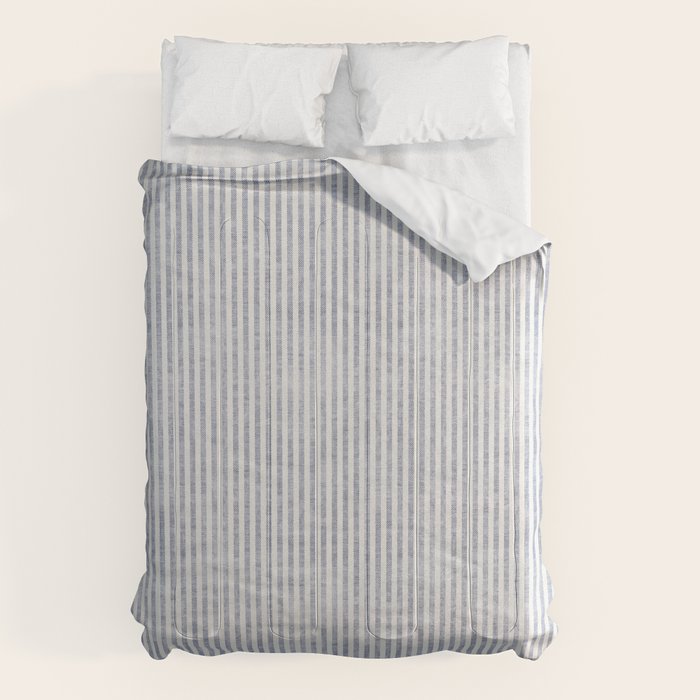 AEGEAN TICKING STRIPE BLUE Comforter Gallery Image 6