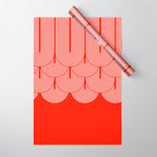Red shapes pattern Wrapping Paper Gallery Image 1
