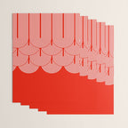 Red shapes pattern Wrapping Paper Gallery Image 3