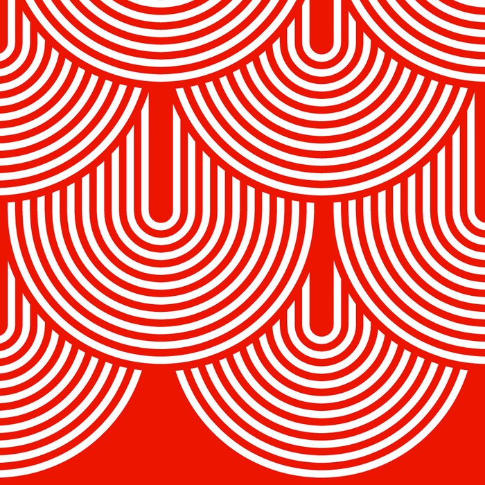 Red shapes pattern Coffee Mug Gallery Image 2