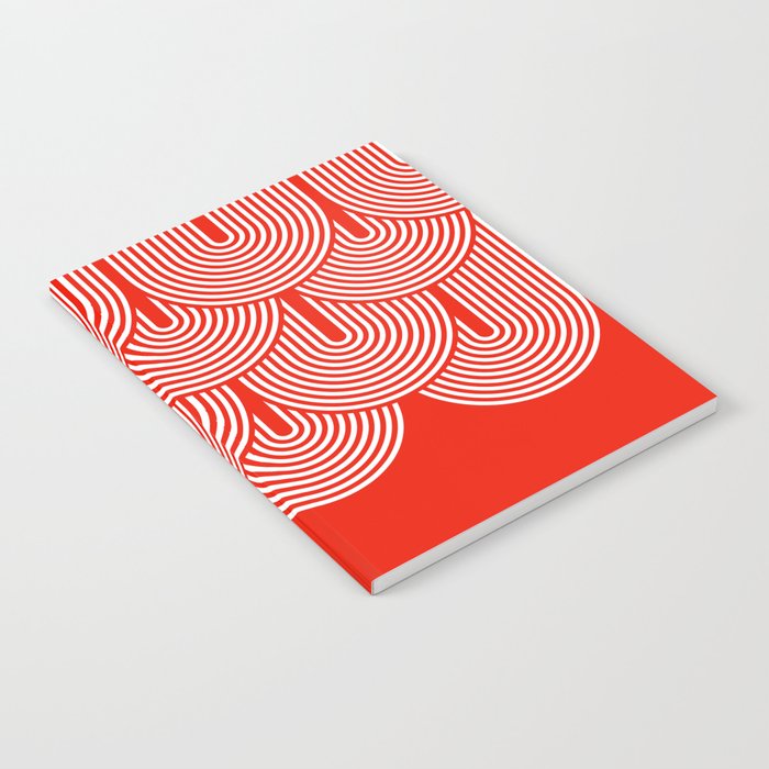 Red shapes pattern Notebook Gallery Image 2